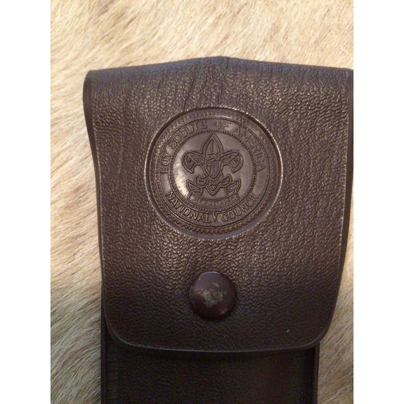 Vintage Boy Scouts of America Imperial 3 pc Silverware Utensil Set w/ Vinyl Case - Picture 2 of 9